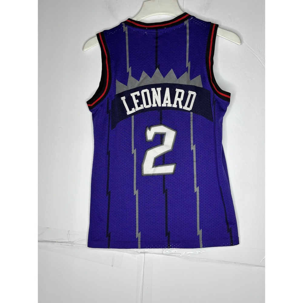 Mitchell & Ness‎ Toronto Raptors Kawhi Leonard 2 Jersey Purple Kids Large 50 L